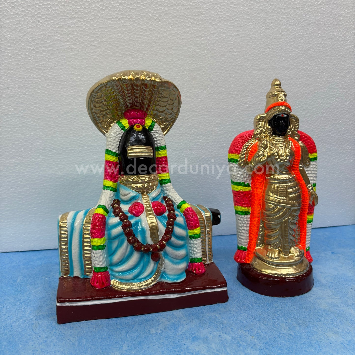 Nellaiappar Gandhimathi Amman Clay Golu Bommai Set | Decor Duniya Golu Dolls | Navaratri Golu Bommai - TK59