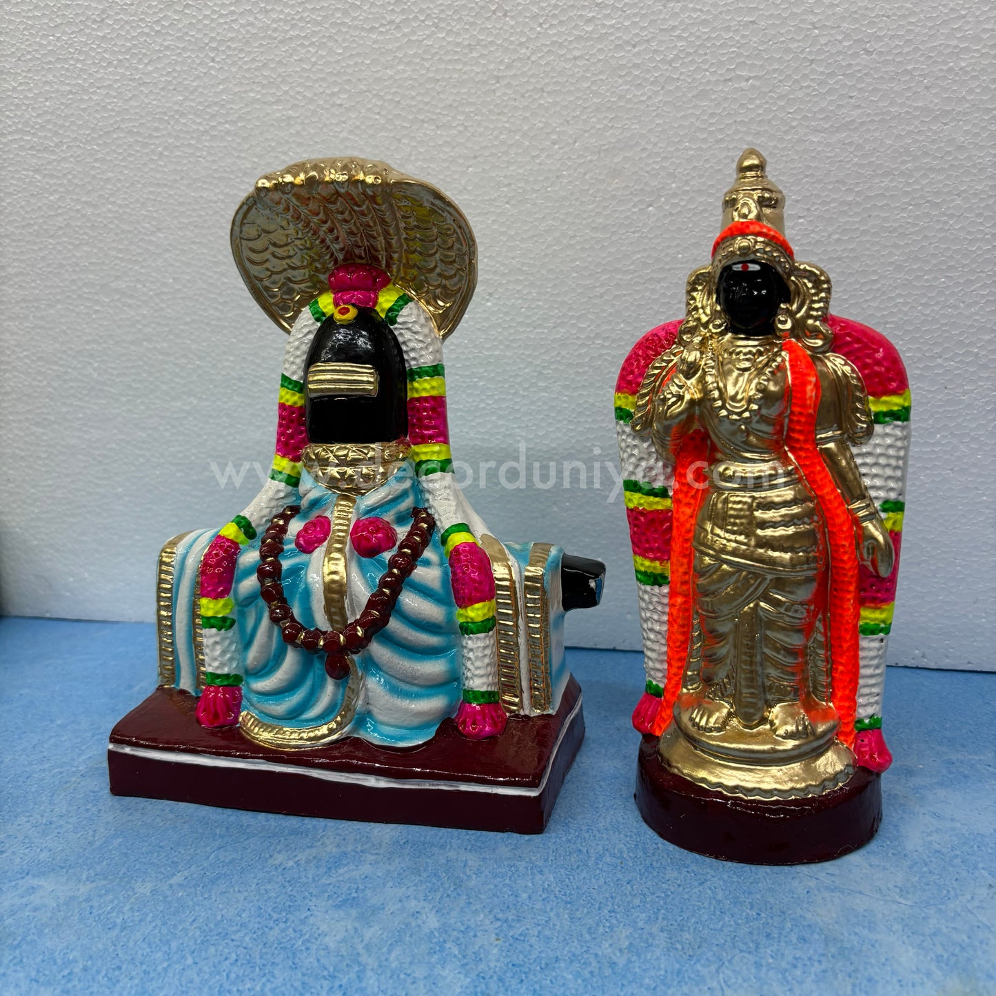 Nellaiappar Gandhimathi Amman Clay Golu Bommai Set | Decor Duniya Golu Dolls | Navaratri Golu Bommai - TK59