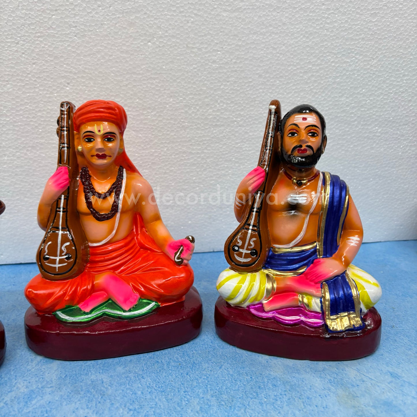 Sangeetha Mummoorthigal Clay Golu Bommai Set | Decor Duniya Golu Dolls | Navaratri Golu Bommai - TK58