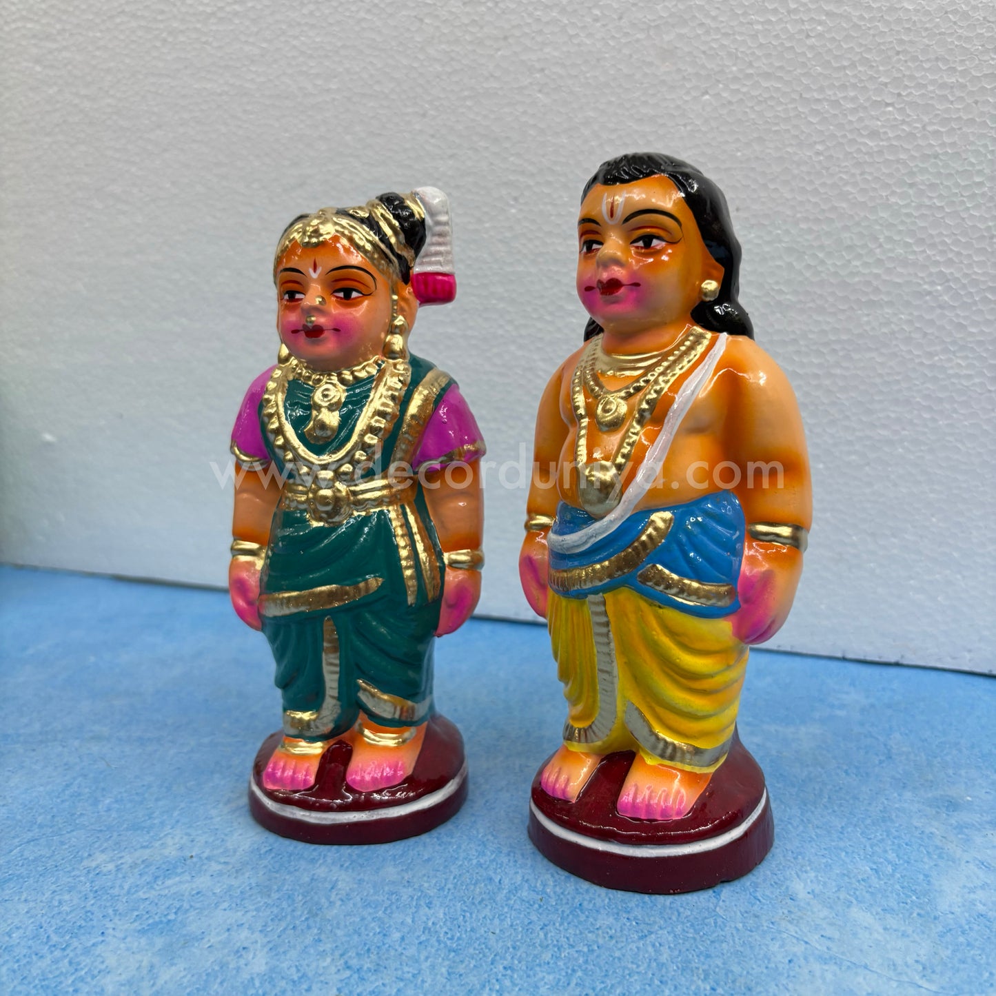 Mama Mami | Uncle Aunty | Young Couple | Golu Bommai | Decor Duniya Golu Dolls | Navaratri Golu Bommai - TK63