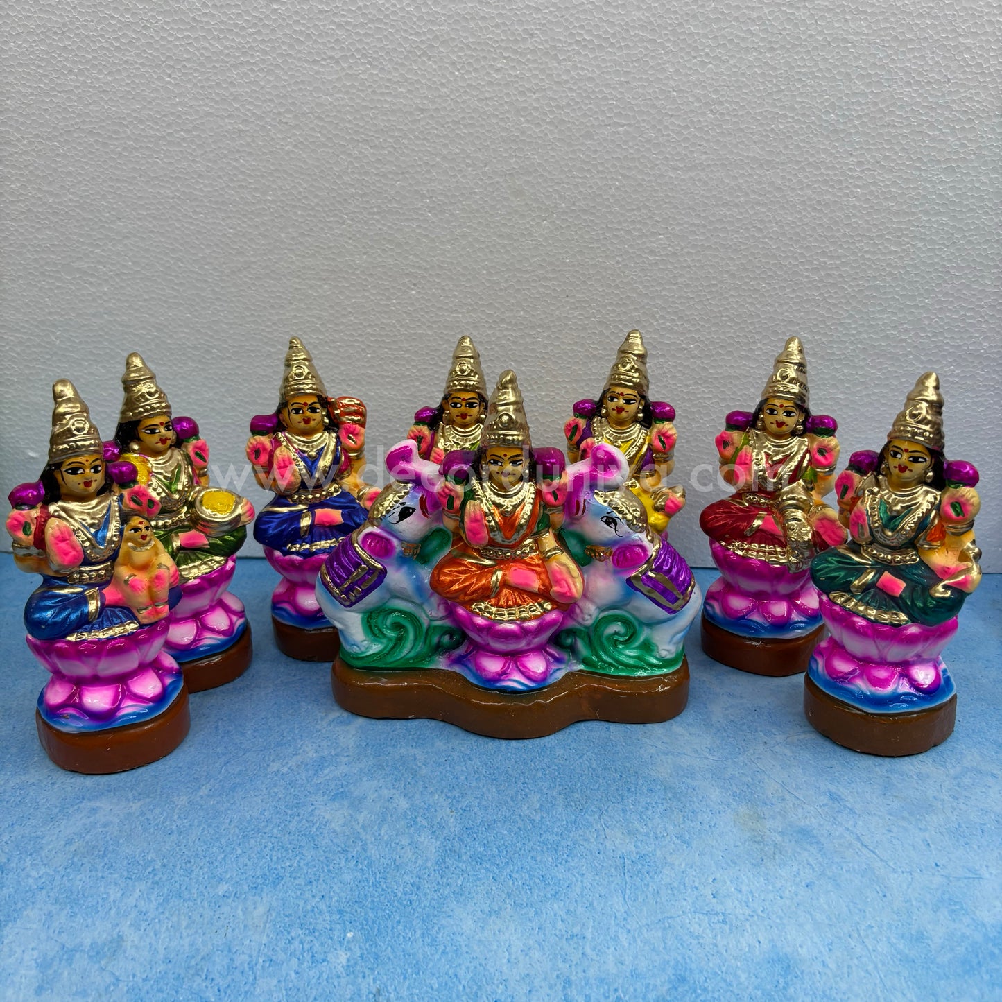 Ashtalakshmi Set | Golu Bommai | Decor Duniya Golu Dolls | Navaratri Golu Bommai - TK64