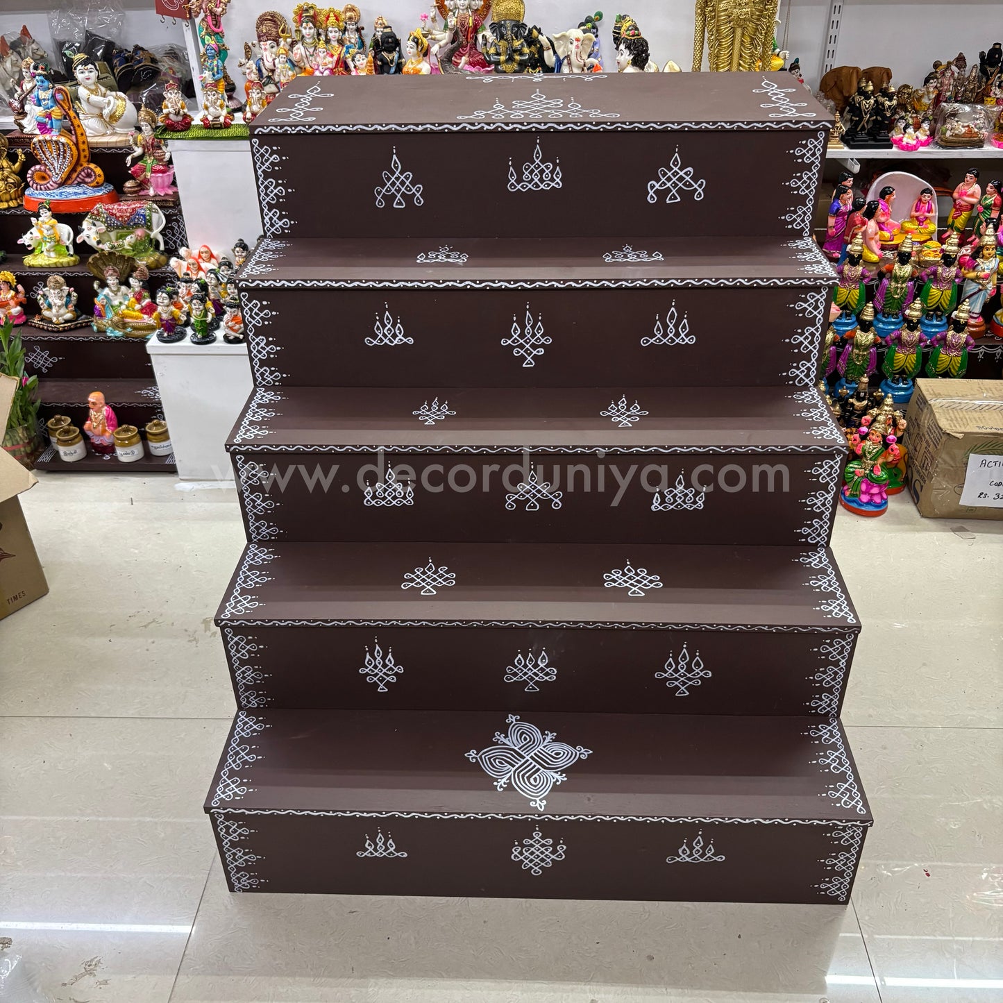 Dismantable 5 step Golu Padi | 30 inches Width - DGP24