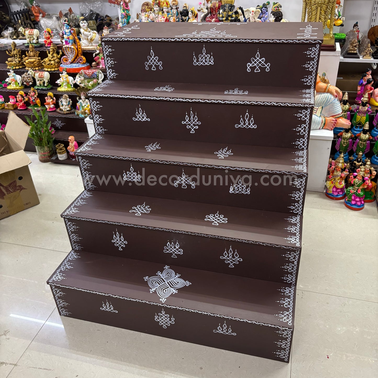 Dismantable 5 step Golu Padi | 30 inches Width - DGP24