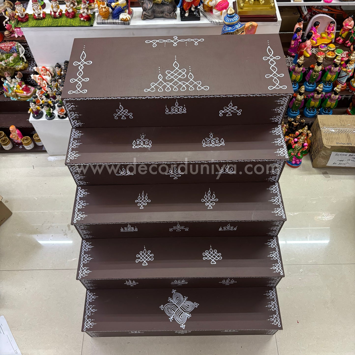 Dismantable 5 step Golu Padi | 30 inches Width - DGP24