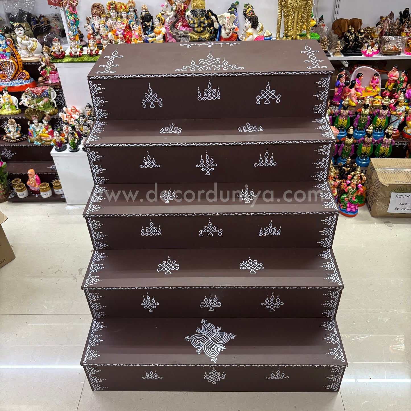Dismantable 5 step Golu Padi | 30 inches Width - DGP24