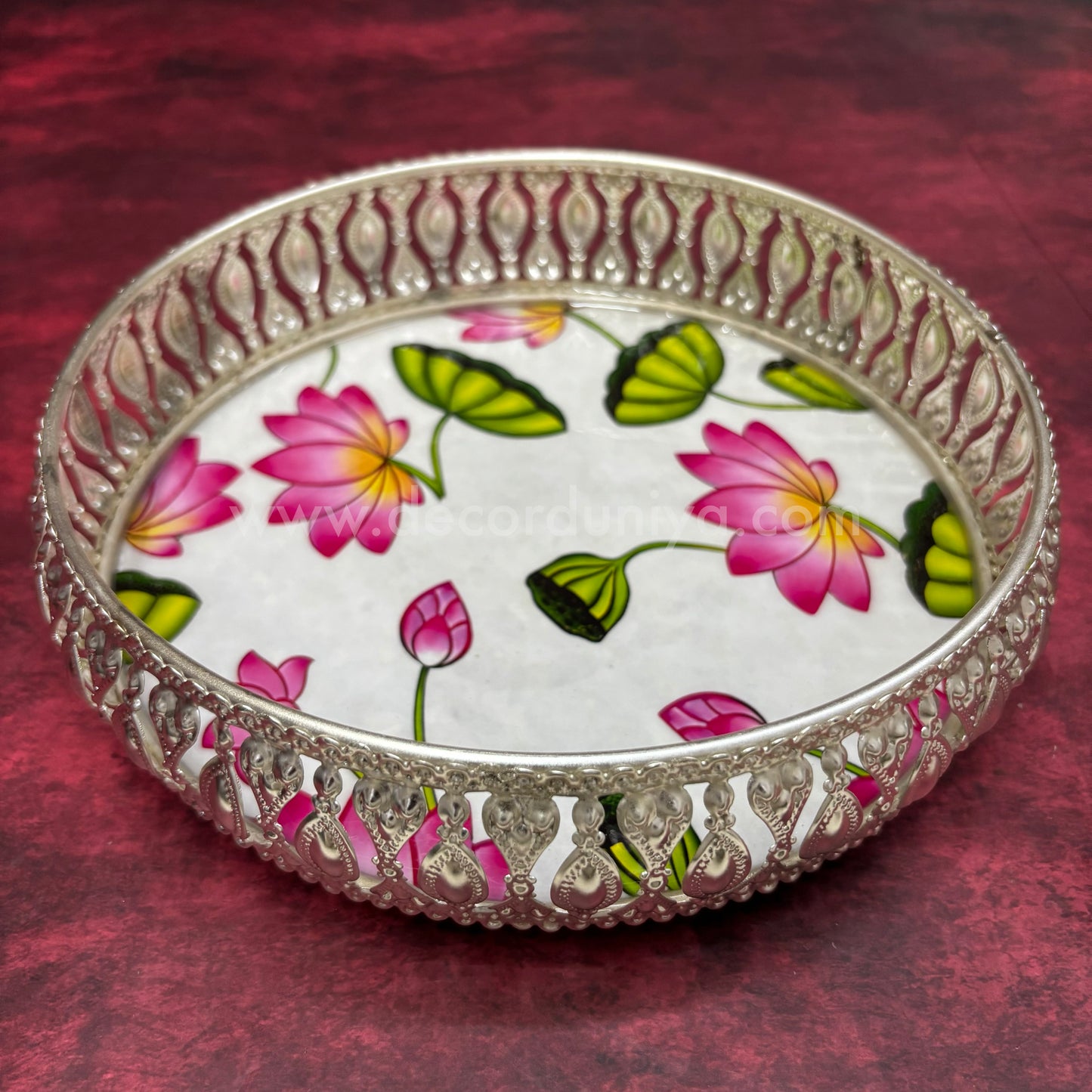 German Silver Pichwai Tray - NSD2