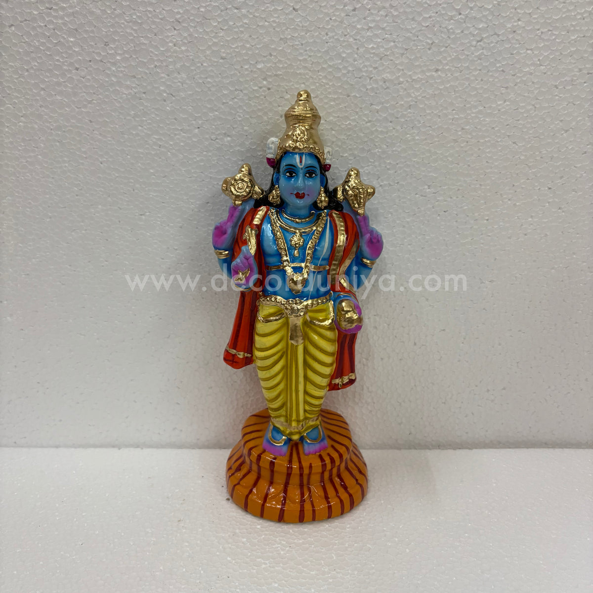 Lord Dhanvantari Clay Golu Doll | God of Ayurveda Navaratri Golu Bommai & Pooja Décor – TKS09