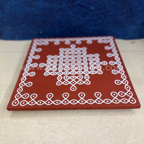 Wooden Pulli Kolam, Kambi Kolam Manai - K12PK01