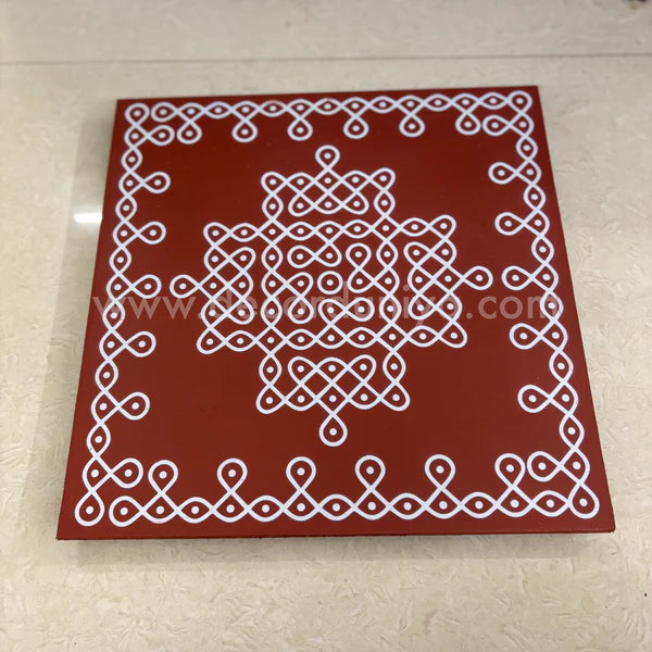 Wooden Pulli Kolam, Kambi Kolam Manai - K12PK01