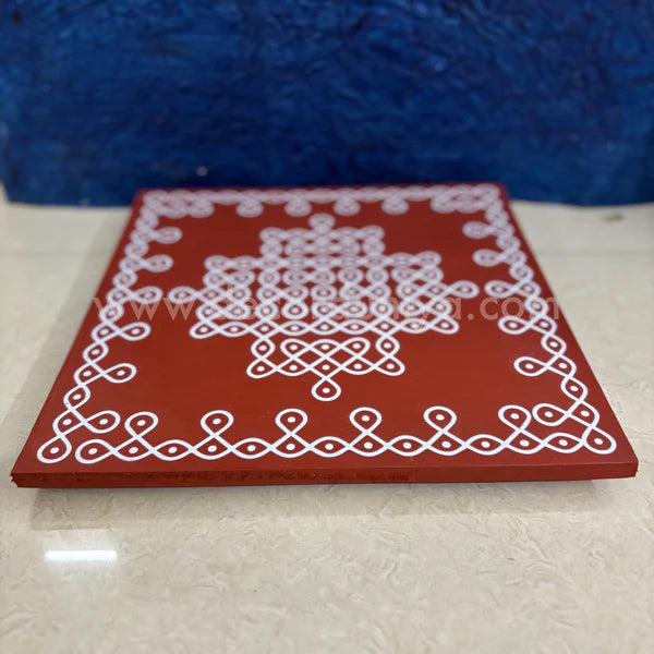 Wooden Pulli Kolam, Kambi Kolam Manai - K12PK01