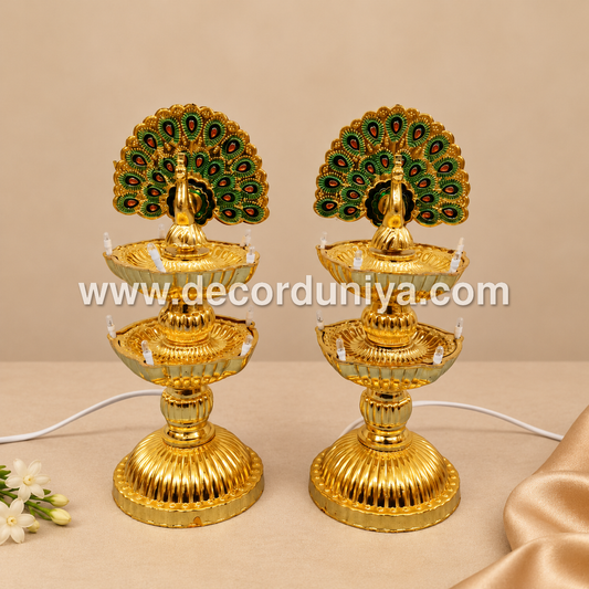 Electric Kuthu Vilakku | LED Light | Vilakku | Pair (2 pcs) - KAR03