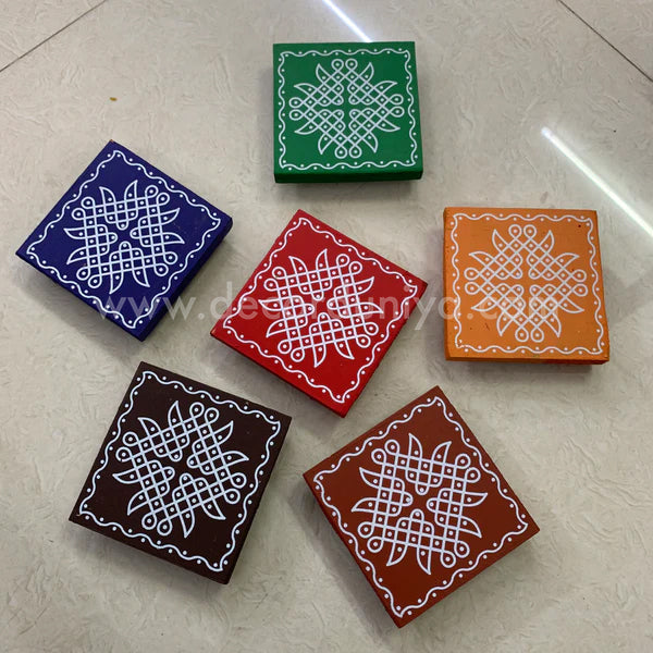 Kolam Manai - Set of 6 Pcs - KM41
