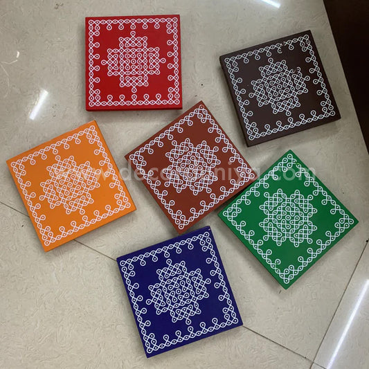Kolam Manai - Set of 6 Pcs - KM61