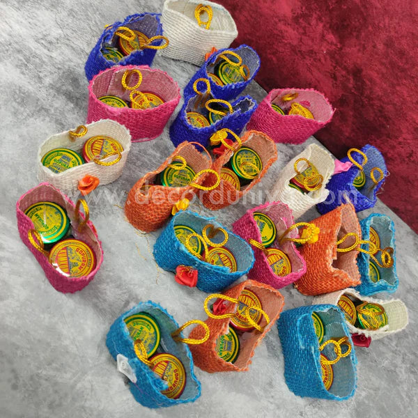 Manjal KumKum Box with Small Bag - Set of 20 Nos Pack - KMH2