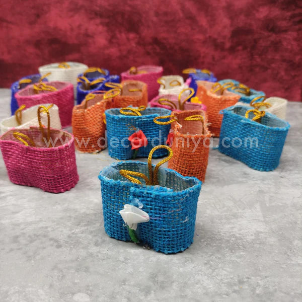 Manjal KumKum Box with Small Bag - Set of 20 Nos Pack - KMH2