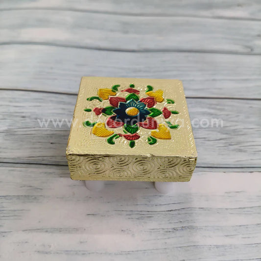 Wooden Meenakari Manai - KMM2