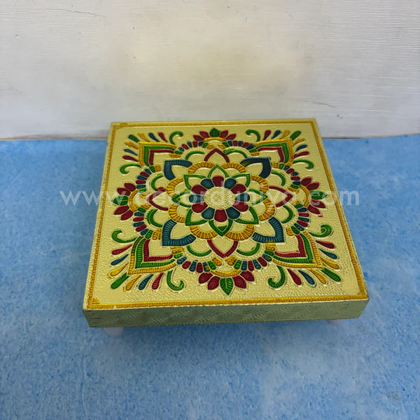 Wooden Meenakari Manai - KMM3