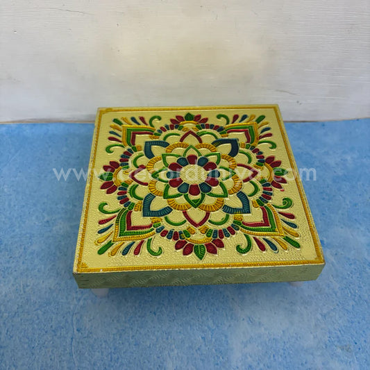Wooden Meenakari Manai - KMM3