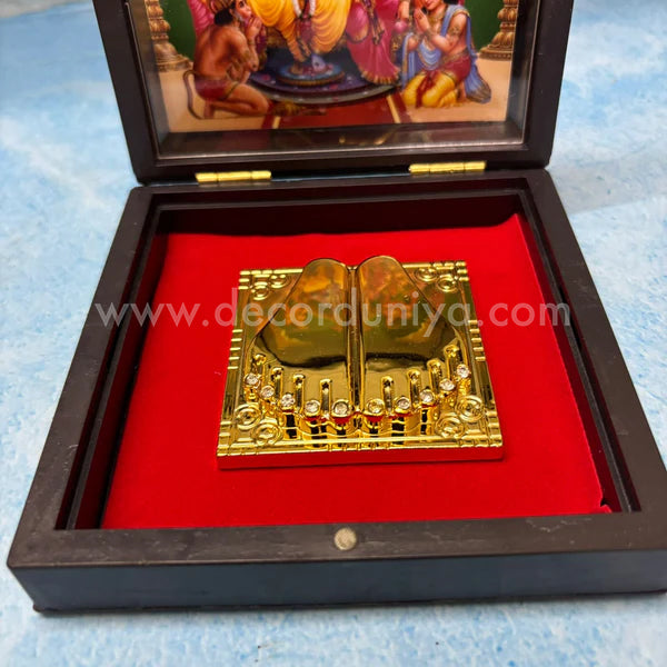 Paduka Prayer Box - Shri Ram Darbar - KS15