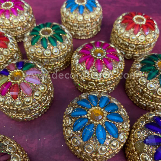 Meenakari Kum Kum Box - KSP13