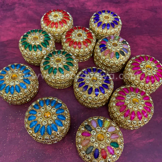 Meenakari Kum Kum Box - KSP14