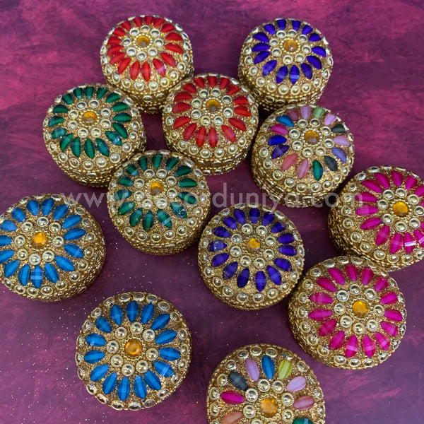 Meenakari Kum Kum Box - KSP15