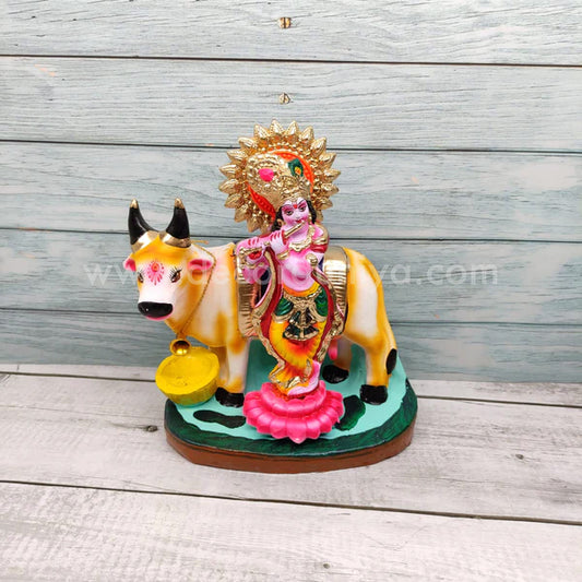 Krishna with cow - KWC06