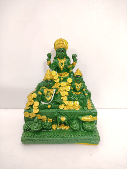 Kubera Lakshmi Statue - Green - LG02