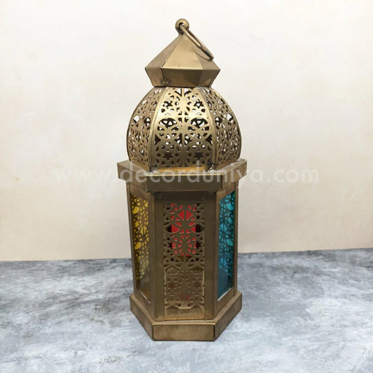 Metal Lantern Antique Finish - LT02