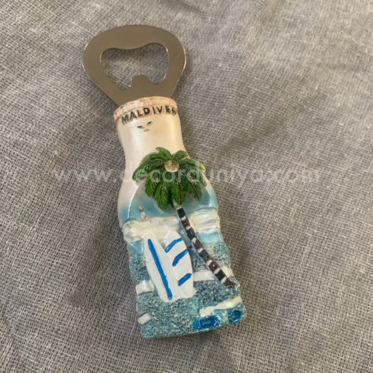 Fridge Magnet - Miami theme bottle opener - M134-c