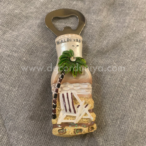 Fridge Magnet - Miami theme bottle opener - M135-c