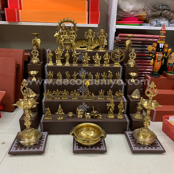 5 Step Brass Idols Golu - Entire Set - MB105