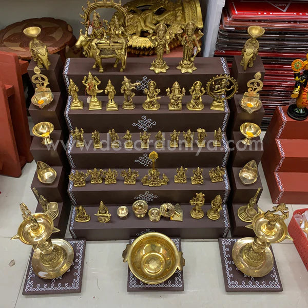 5 Step Brass Idols Golu - Entire Set - MBS05