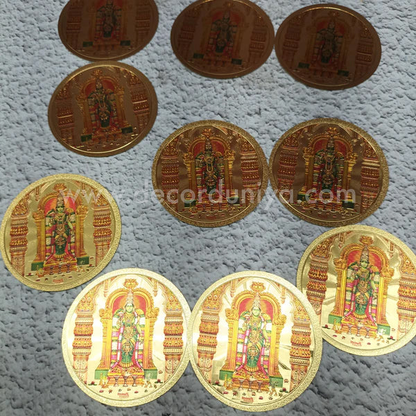 Mettalic Gold Sticker - Meenakshi - MG3