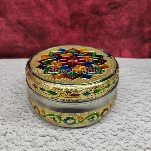 Meenakari Poori Box - MKB1