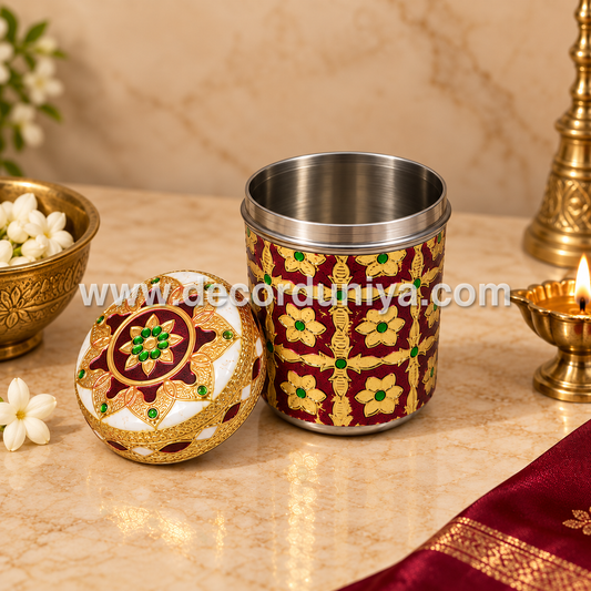 Meenakari Container - MKB3