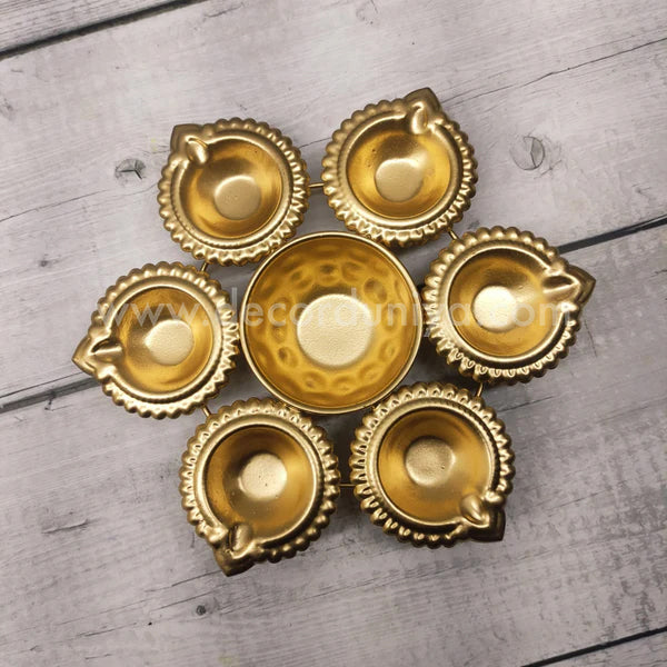 Metal Urili Lamp Gold Finish 6 Lamps - MUL001-C