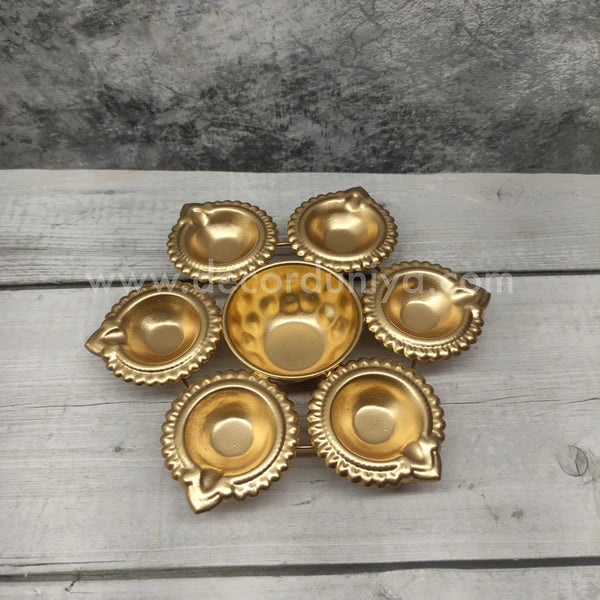 Metal Urili Lamp Gold Finish 6 Lamps - MUL001-C