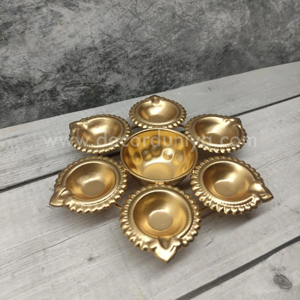 Metal Urili Lamp Gold Finish 6 Lamps - MUL001-C