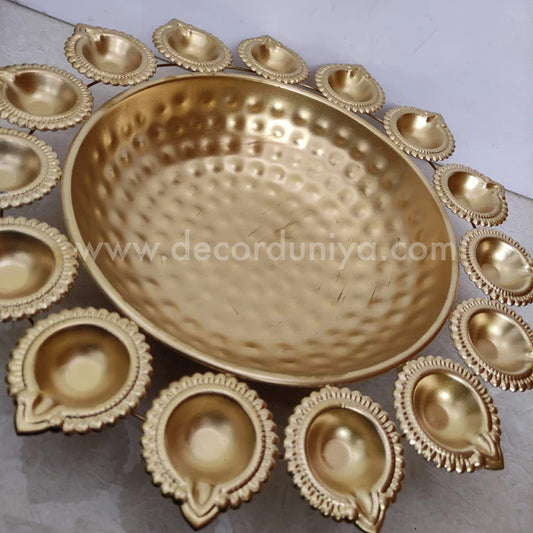 Metal Urili Lamp Gold Finish 15 Lamps - MUL004