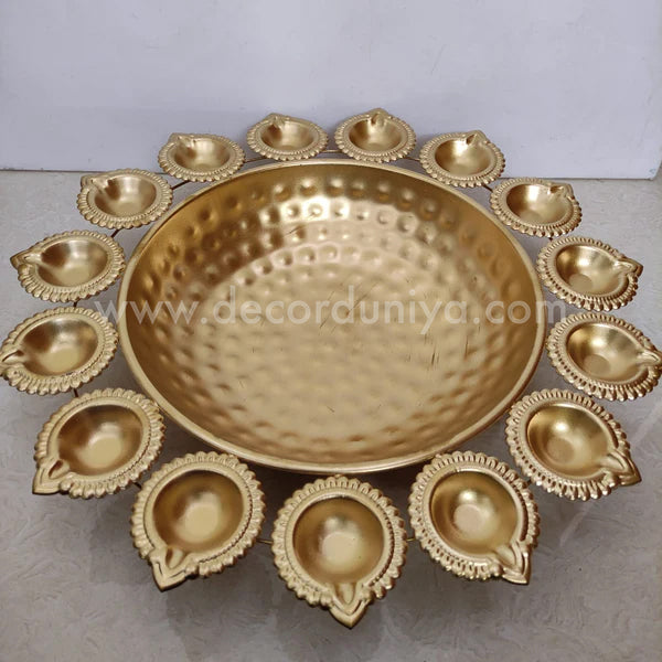 Metal Urili Lamp Gold Finish 15 Lamps - MUL004