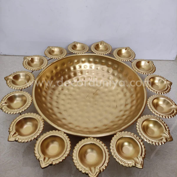 Metal Urili Lamp Gold Finish 15 Lamps - MUL004