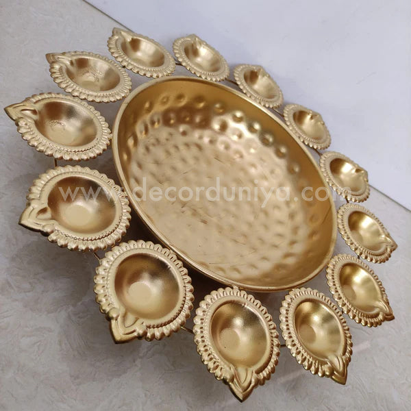 Metal Urili Lamp Gold Finish 15 Lamps - MUL004