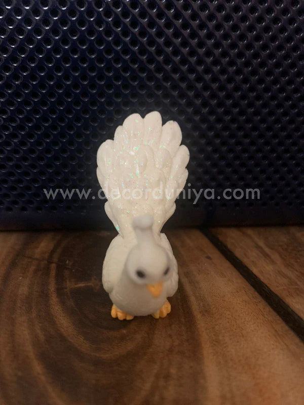 White Peacock Miniature 3 Pcs set - PB01-c