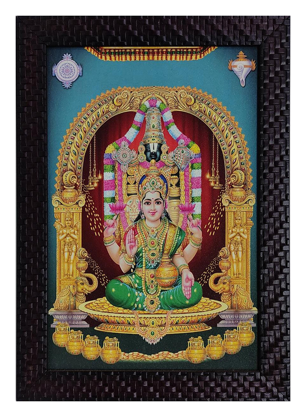 Perumal and Lakshmi Painting with Print Frame - PF0002