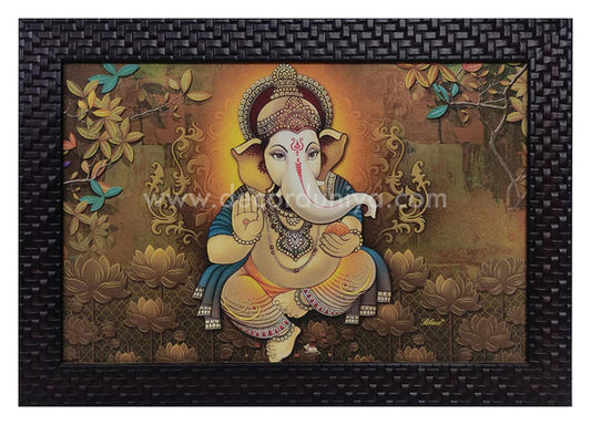 Ganesha Painting with Print Frame - PF0018