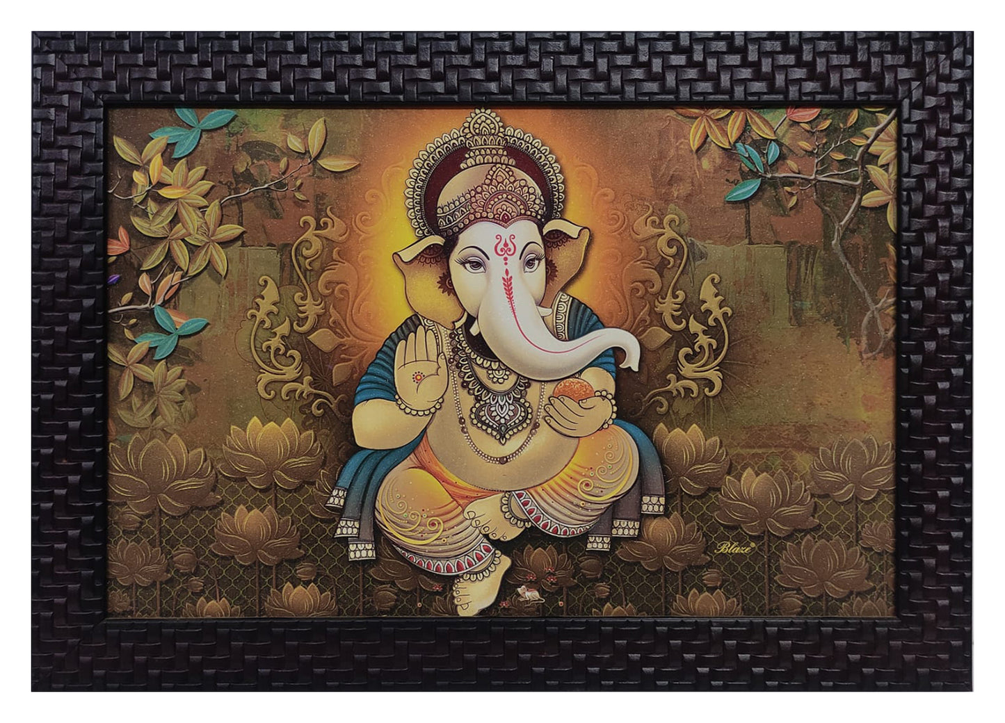 Ganesha Painting with Print Frame - PF0018