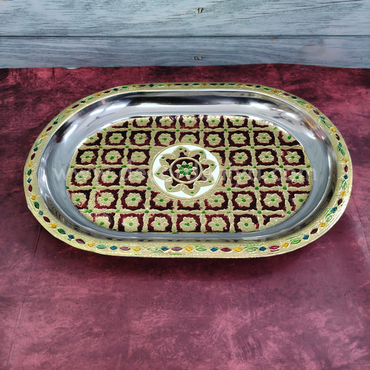 Meenakari Tray 12.5” - MT3