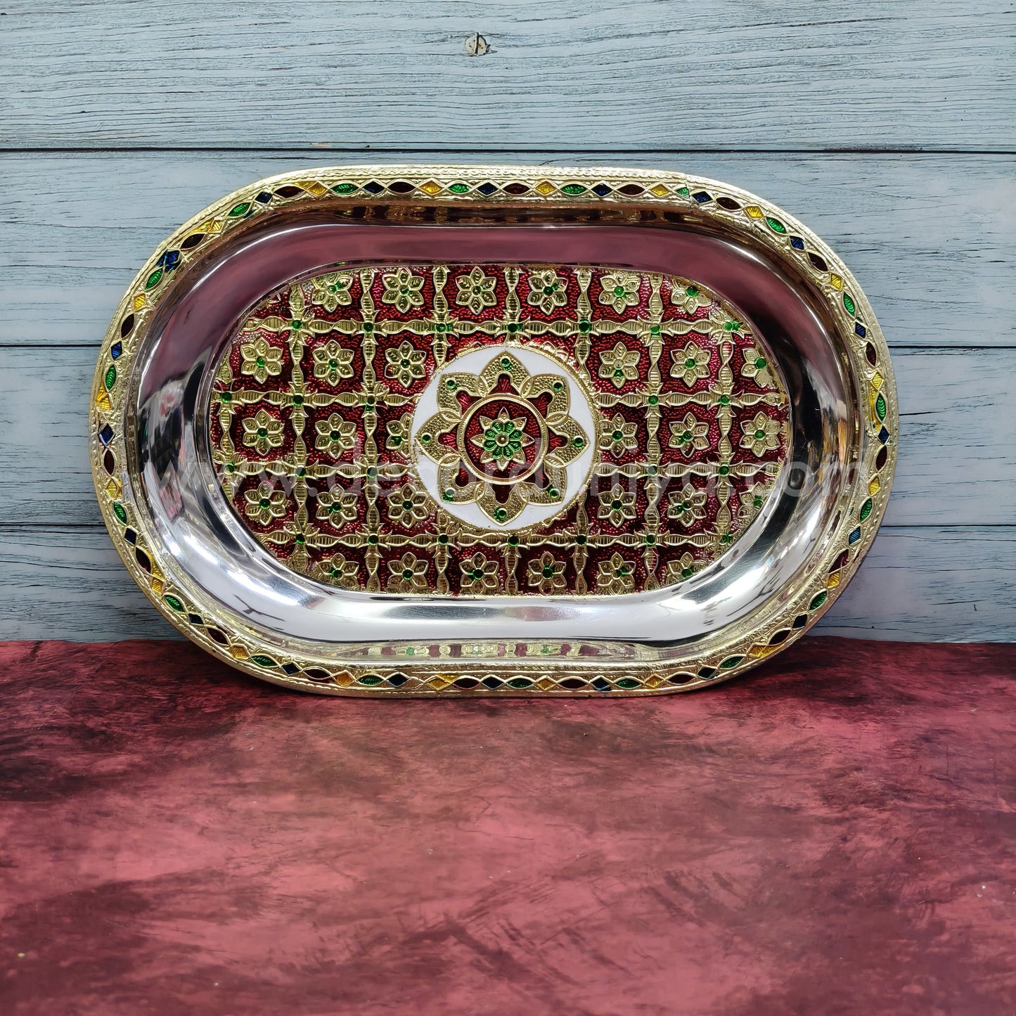 Meenakari Tray 12.5” - MT3
