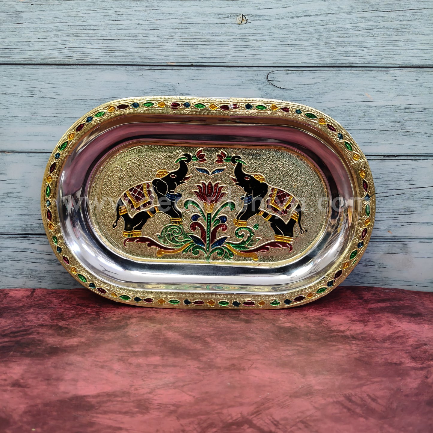 Meenakari Tray 10.5” - MT1